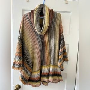 Beautiful boho cowl neck oversized sweater blouse